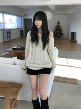 Leel Shoulder Slit Knitwear (3 colors)
