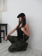 ruffle lace halter slvl