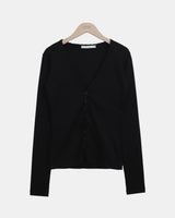 Dvain Lace Deep V-Neck Cardigan