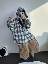 ビッグビッグポケットオーバーバミューダ 🤎🤍❤🖤5カラー