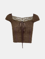 Amelie Shirring Corset Blouse