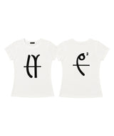 LYEX2 Graphic logo tee - ivory