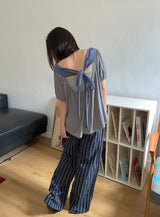 カヒニオフショルダータイシャーリング半袖Tシャツ