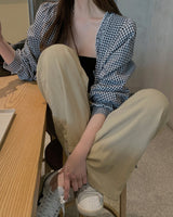 Pine frill blouse