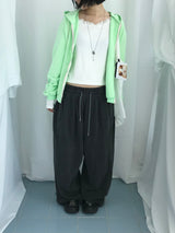 フェミニンフラットネックロングTシャツ