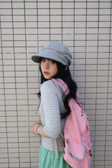 ボタンスリーブTシャツ