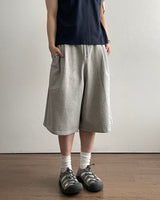 Punch Eyelet Bermuda Sweatpants