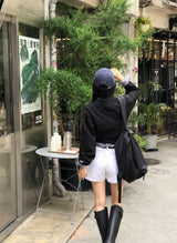 [BELLIDE MADE] アーモンド, カラークロップスウェット