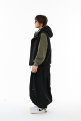 BSR NEW SUPER WIDE JOGGER PANTS BLACK
