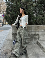 Pitt Vintage Utility Pocket Cargo Pants