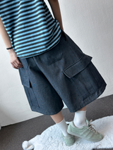 Nulang Non-Fade Keyring Hip Cargo Bermuda 2 Color 