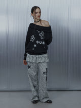 SUE Wide Hoodie Top