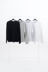 Meiji semi-crop long-sleeved T-shirt