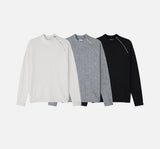 [MUSCLE FIT] Brushed golgi side zipper knit (3color)