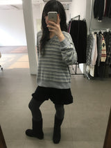 Bach Stripe V Sweatshirt (3color)