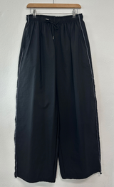 SIDE LIGHTENING 🩶💛🖤 NYLON OVER WIDE OVER LONG PANTS 💛3COLOR