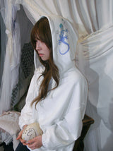 ドジングフーデッドジップアップ ( White )
