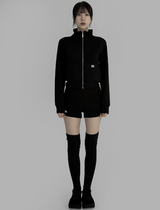 [mnem] core comfort zip-up (black)
