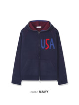 No.1568 USA fh KNIT ZIP-UP (3color)
