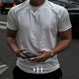 [HFORUS MADE] Layer Shoulder Muscle Half Sleeve IN WHITE