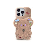 SUN CASE BEADS BEAR COFFEE BEIGE