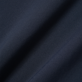 Nylon Buttoned Crop T-shirt [Fabric by ITALY] - NAVY