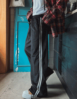 Spell velour track string pants