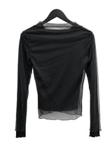 フォールデンメッシュレイヤードカラーTシャツ