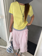 nice banding bermuda pants