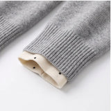 Mabel Dot Lining Knit Hood Zip-Up