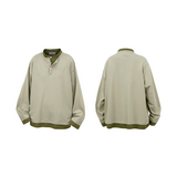 RELABEL (‘LABEL’) Fine-textured, woven, two-tone, optical illusion, faux two-piece, long-sleeved base layer T-shirt