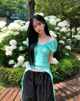 Linz Shirred Strap Short Sleeve
