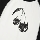 COLOR BLOCK RAGLAN T-SHIRT - WHITE