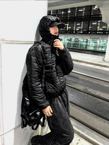 Tech Multi-Zipper Hooded Lightweight Padding