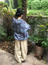 [unisex] Silphyd Over Fit Check Windbreaker Jacket