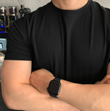 Miele incision shoulder muscle fit plain fabric short sleeve