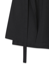 wrap skirt + pleats pants