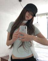 ストライプシャーリングマドロスキャップ
