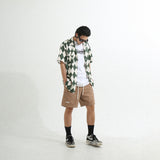 ARGYLE FUNK HALF SHIRTS GREEN