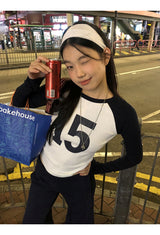 No.ナガーアンドラウンドロングスリーブTシャツ