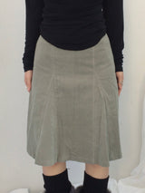 soft corduroy banding skirt