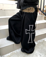 Soen Cross Beaded Fur Wide Training Long Pants