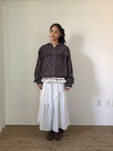 Ray Drape Long Skirt (2color)