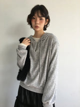 Mayu Angora Hooded Knit (2color)