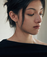 [925 silver] Deux.silver.201 / mini cote earring (gold)