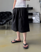 Rok Linen Pintuck Bermuda Pants