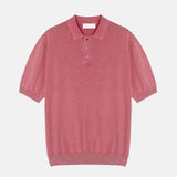 ASCLO Pigment Collar Short Sleeve Knit (5color)