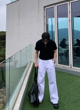 Jake Silket Hachi Half Zip-up Short Sleeve Knit