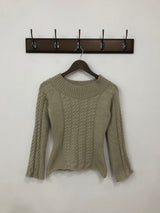 Off-Shoulder Cable Sweater