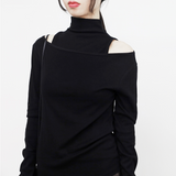 リドタートルネックスライス + ラウンドネックTシャツセット